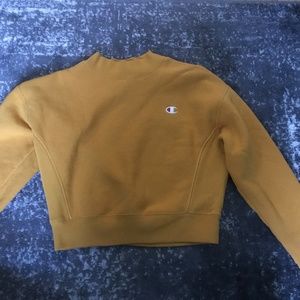 Champion Cropped Reverse Weave Sweatshirt, small